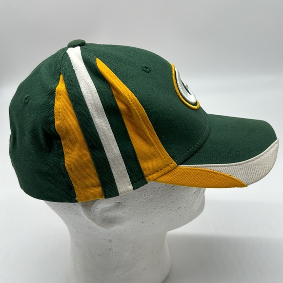 Green Bay Packers Green Gold White Baseball Hat OSFA HT6866 - Picture 2 of 5